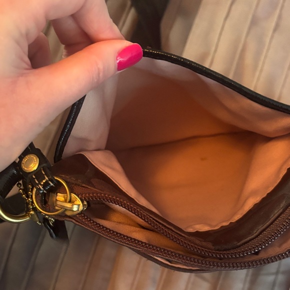 Brown and Black Designer Crossbody Bag- Coach - Picture 11 of 15